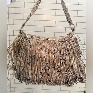 Katherine Kwei leather Shoulder Bag Serpent Print